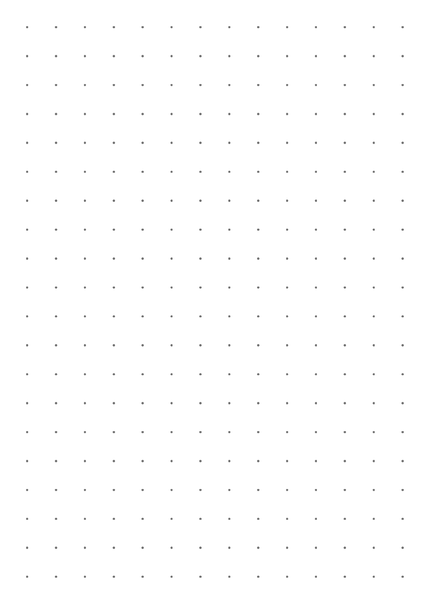 Printable Dot Grid Paper With 10 Mm Spacing PDF Download Bullet 