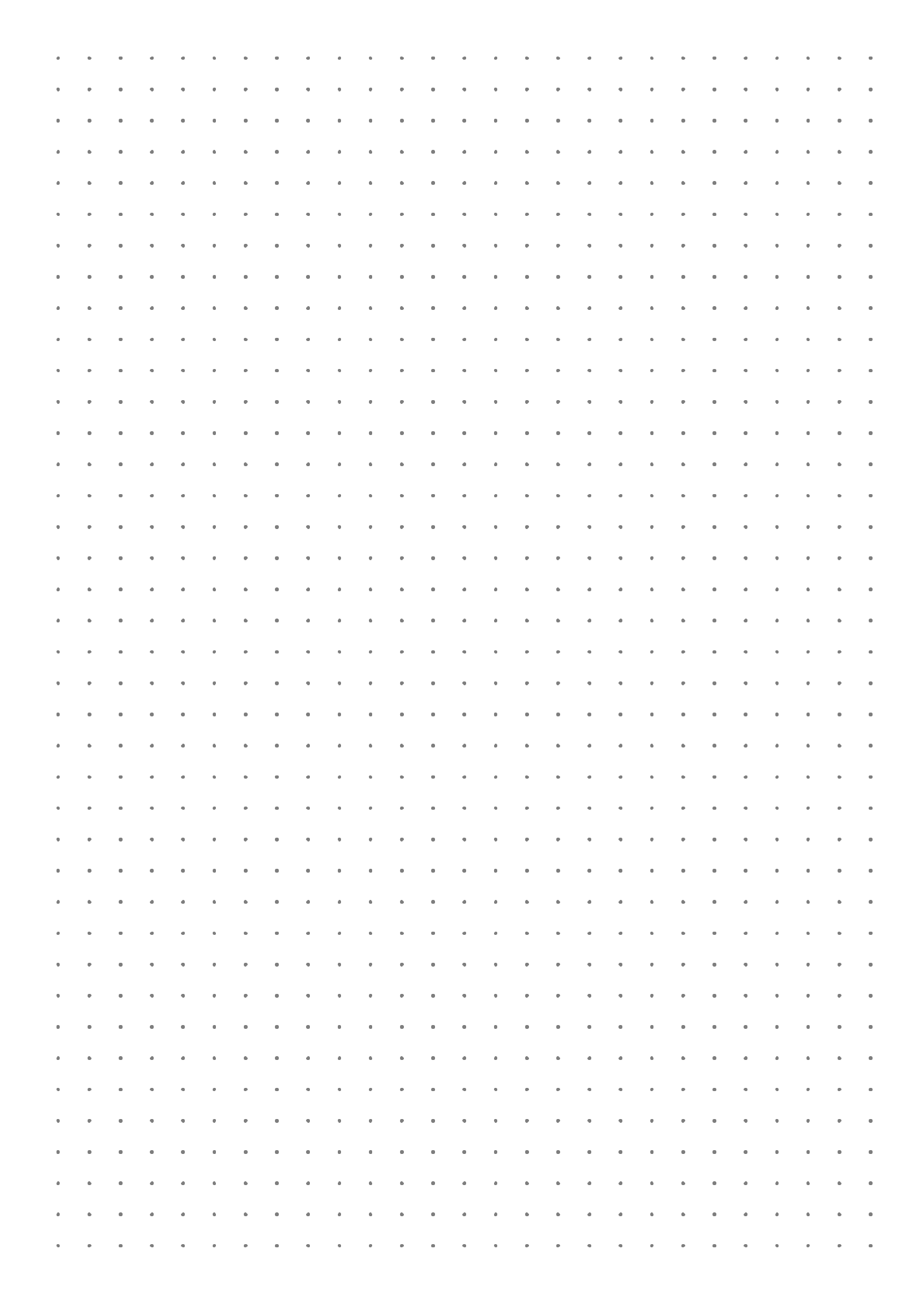 Printable Dot Grid Paper With 5 Mm Spacing PDF Download Bullet 