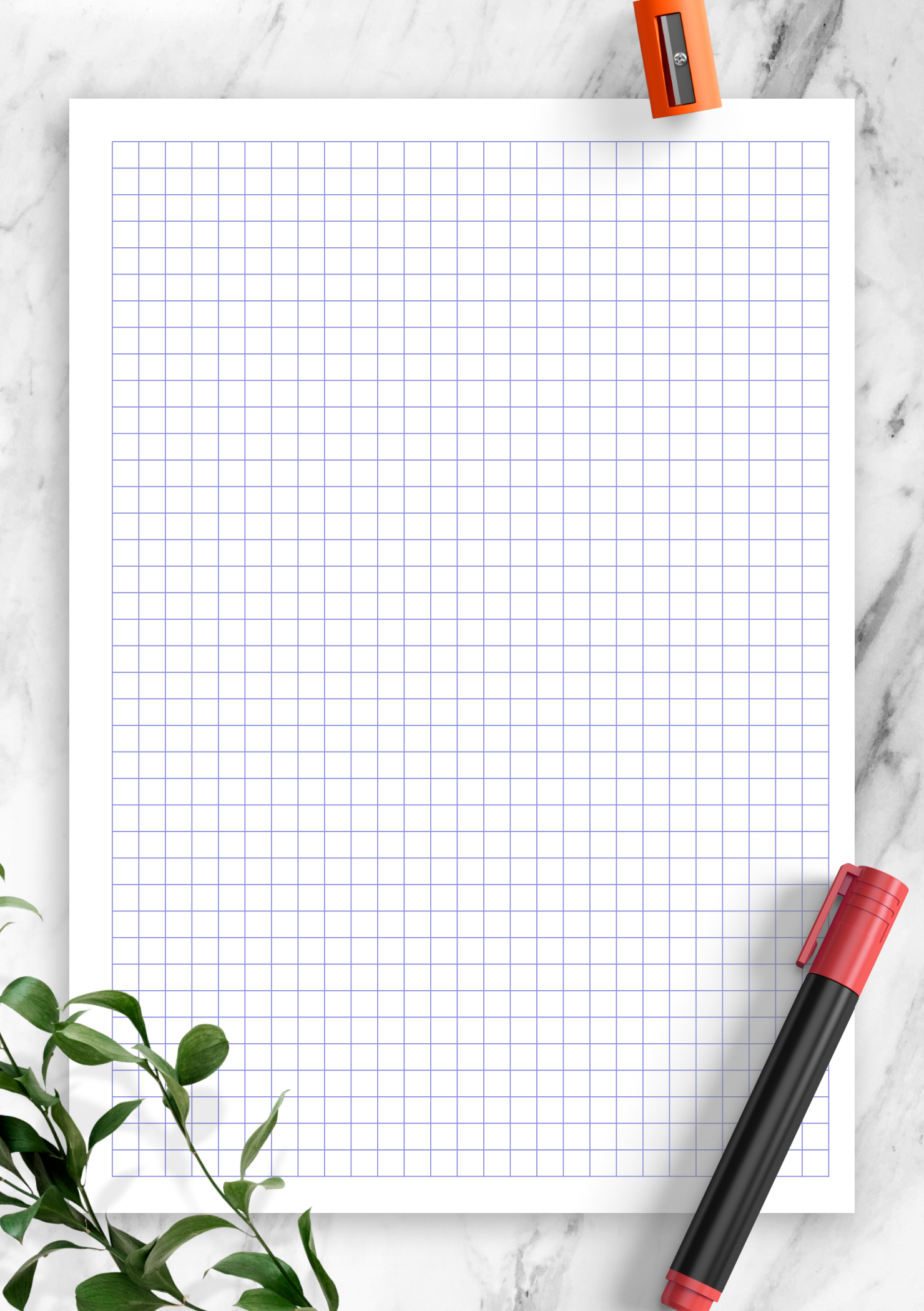 Printable Graph Paper Template With 5 Mm Square Choose Page Size And 