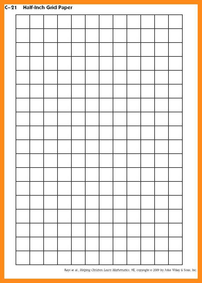 Printable Graph Paper With 1 Inch Squares Printable Graph Paper | Grid ...