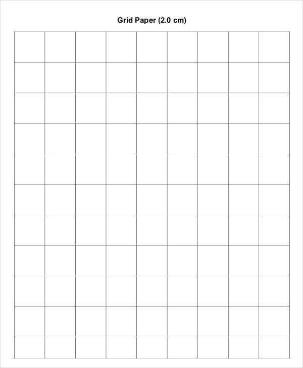 Printable Grid Paper Template 12 Free PDF Documents Download Free 