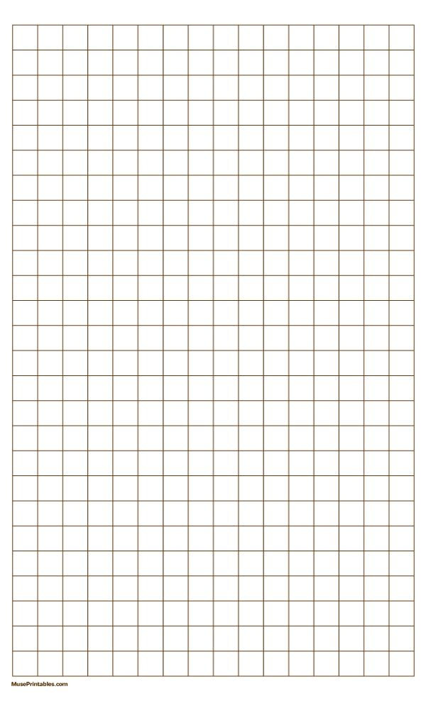 Printable Half Inch Brown Graph Paper For Legal Paper Free Download At 