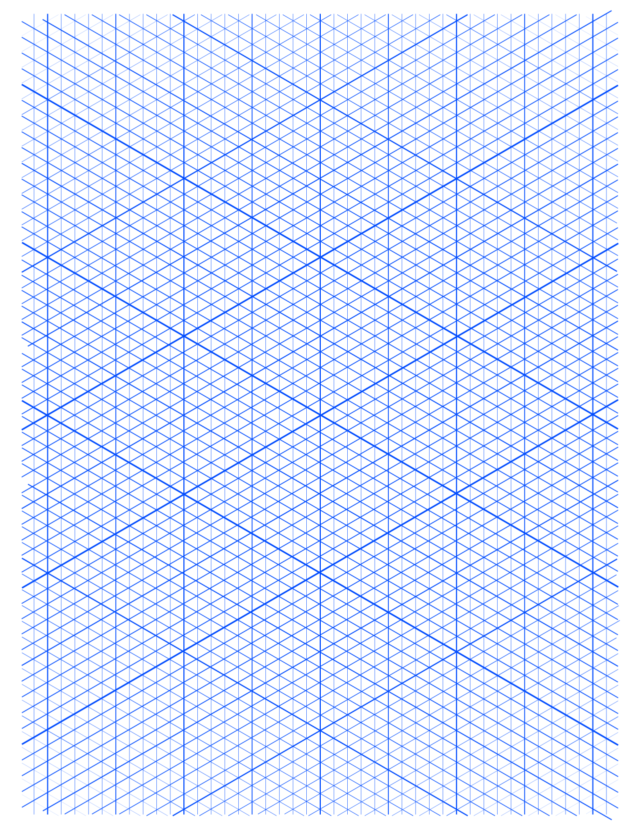 Printable Isometric Graph Paper Best Letter Templates
