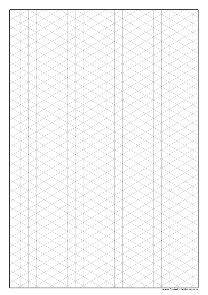 Isometric Grid Paper Printable