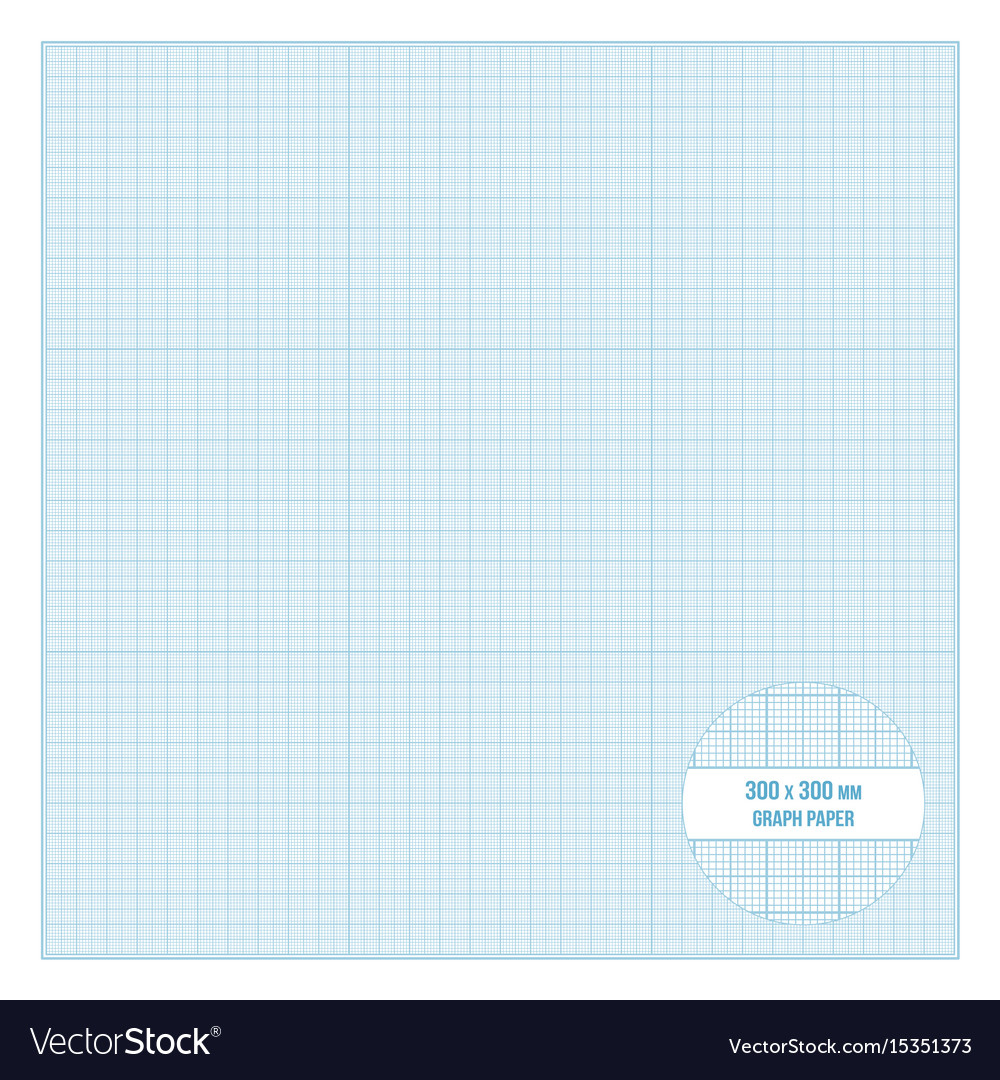Printable Metric Graph Paper 30x30 Cm Size Vector Image
