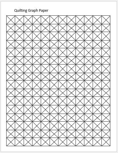 Quilting Graph Papers For MS Word Word Excel Templates Graph 