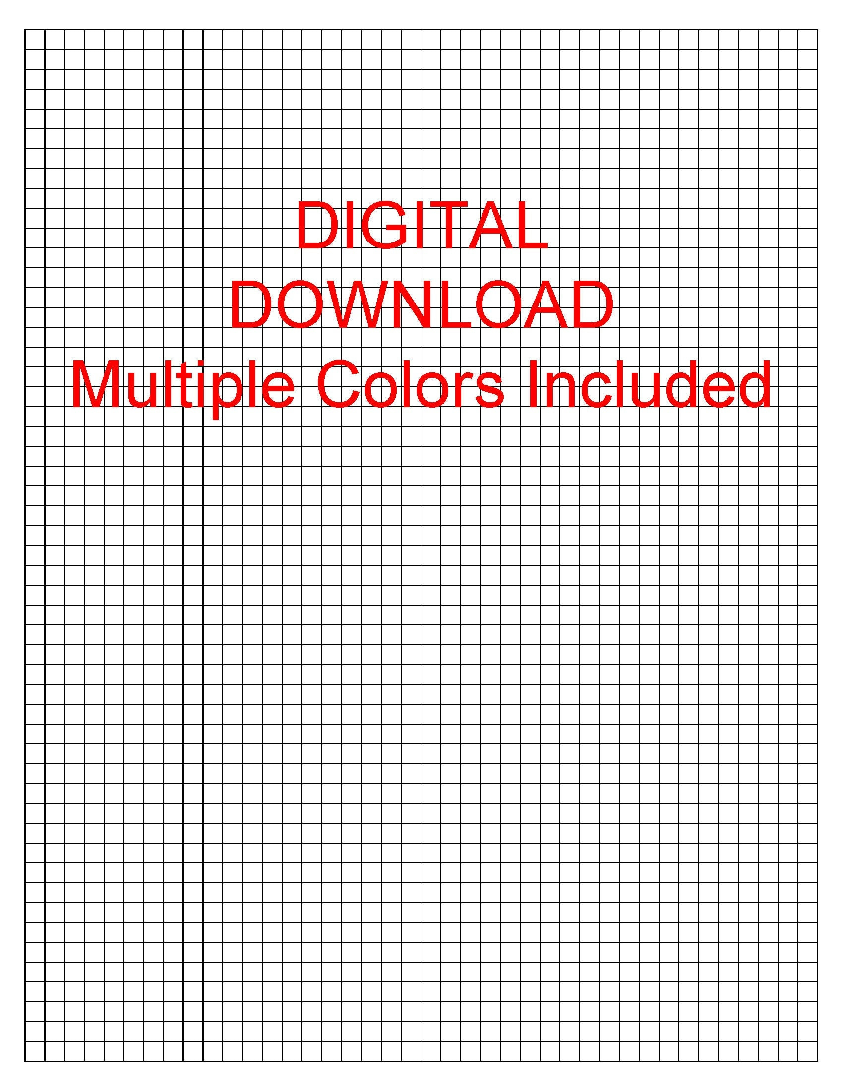 0.20 Inch Printable Graph Paper - Includes Multiple Grid Color throughout Printable Graph Paper Multiple Grids