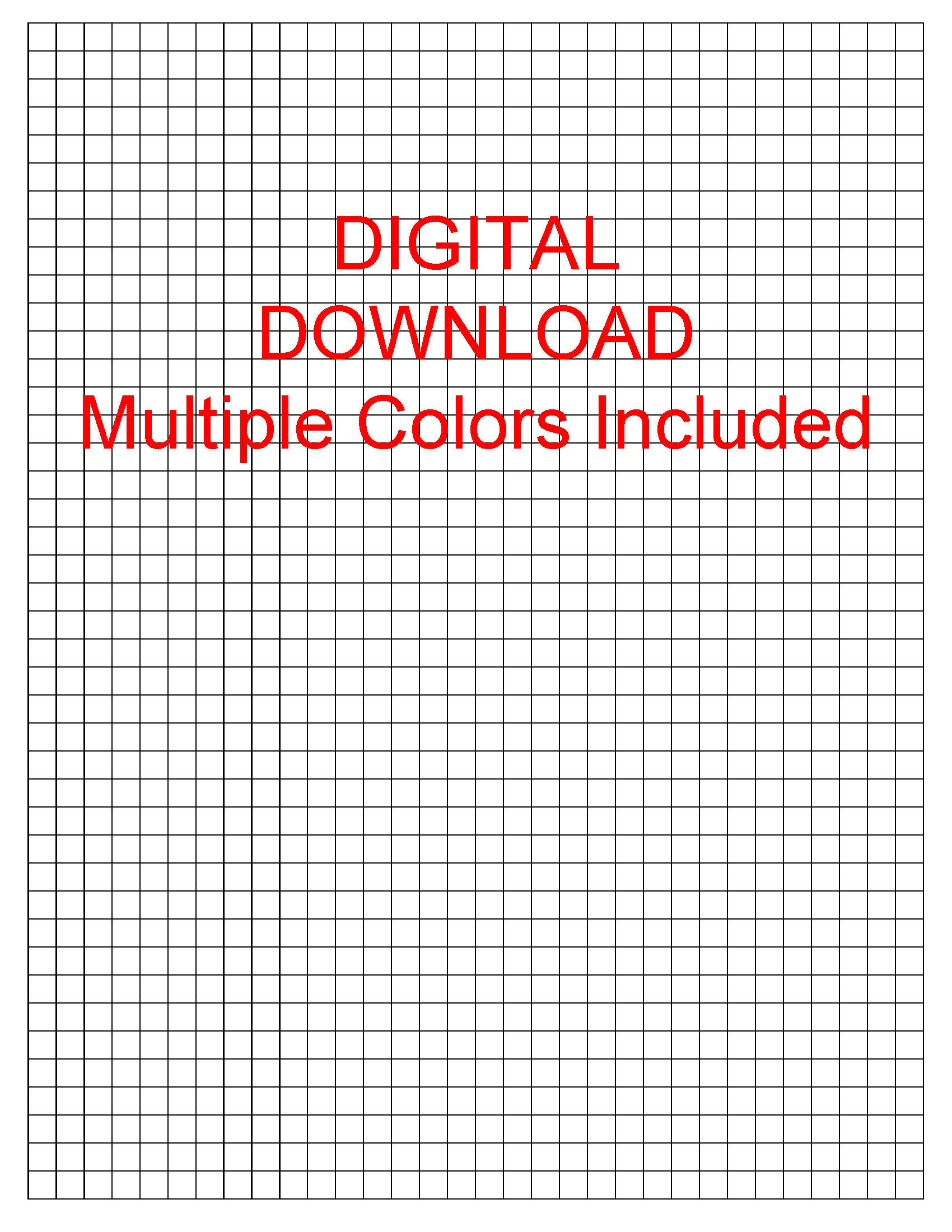 1/4 (0.25) Inch Printable Graph Paper - Includes Multiple Grid pertaining to 0.25 Inch Graph Paper Printable