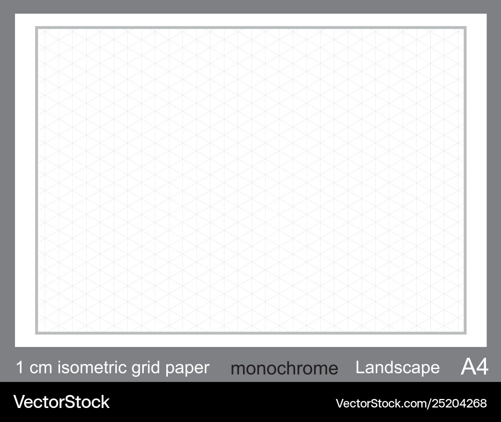 1 Cm A3 Isometric Grid Paper Royalty Free Vector Image within 1 Cm Grid Paper Printable A3
