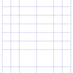 1" Grid Graph Paper   Blue Download Printable Pdf | Templateroller Within 1x1 Grid Paper Printable