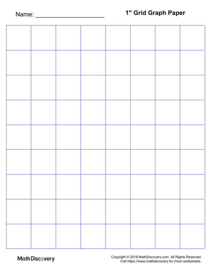 1×1 Grid Paper Printable