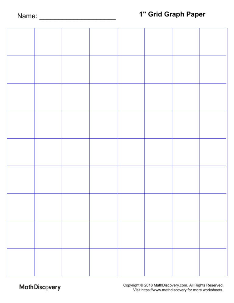 1×1 Grid Paper Printable | Grid Paper Printable