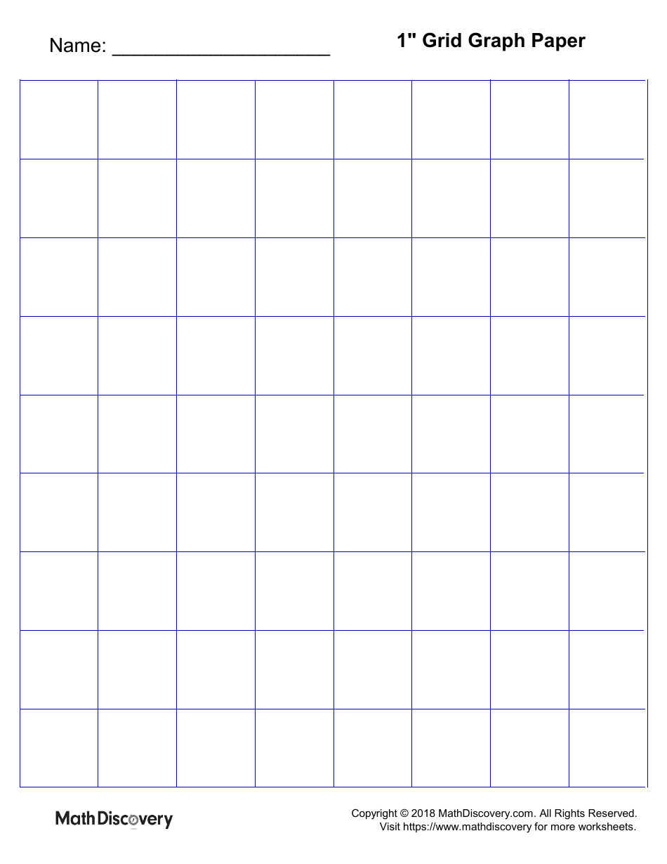 1&amp;quot; Grid Graph Paper - Blue Download Printable Pdf | Templateroller within 1x1 Grid Paper Printable