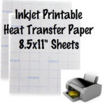 1 Sheet Jet Opaque Inkjet Transfer Paper Printable Heat Transfer In Htv Printable Paper