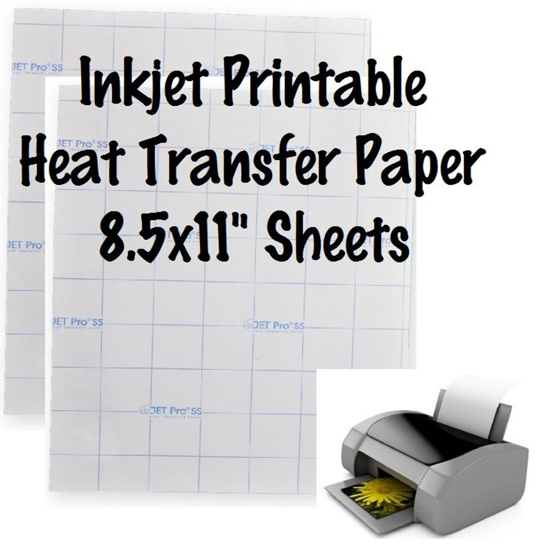 1 Sheet Jet-Opaque Inkjet Transfer Paper Printable Heat Transfer in Htv Printable Paper