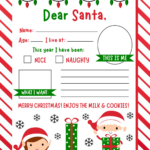 10 Free Printable Letters To Santa Templates   Prudent Penny Pincher Inside Printable Paper For Santa Letter