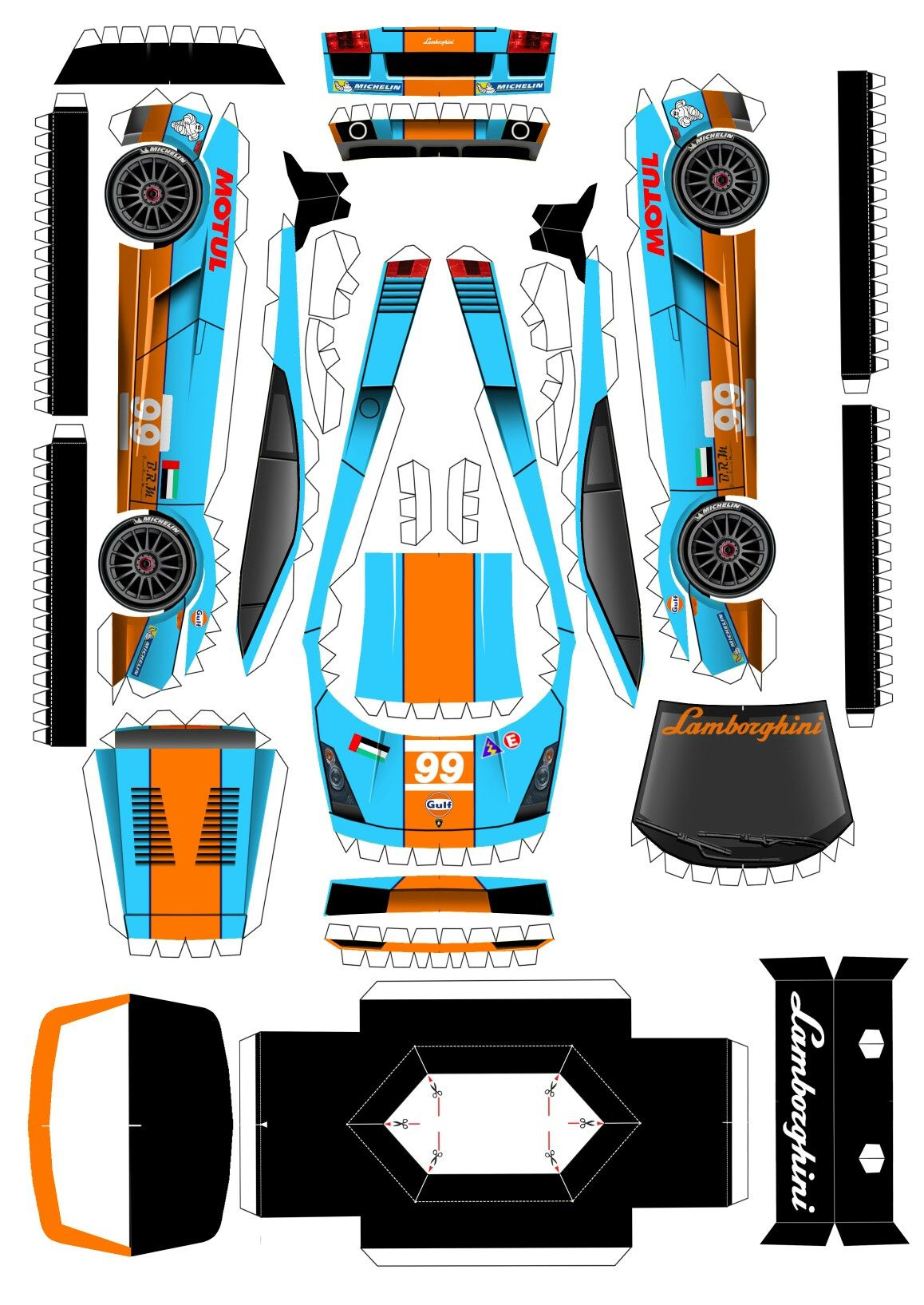 10 Paper Model Car Ideas | Paper Model Car, Car Papercraft, Paper Car regarding Printable Paper Car Template Lamborghini