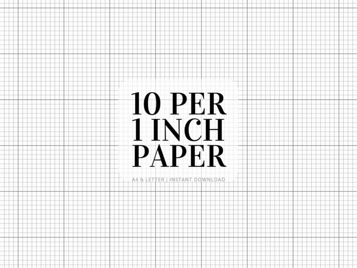10×10 Grid Paper Printable