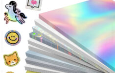 10 Sheets Printable Vinyl Sticker Paper Waterproof A4 Transparent Copy  Paper For Inkjet Printer Diy Self-Adhesive Label Stickers - Aliexpress pertaining to Printable Paper For Stickers