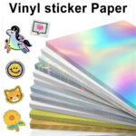 10 Sheets Printable Vinyl Sticker Paper Waterproof A4 Transparent Copy  Paper For Inkjet Printer Diy Self Adhesive Label Stickers   Aliexpress Throughout Waterproof Printable Paper