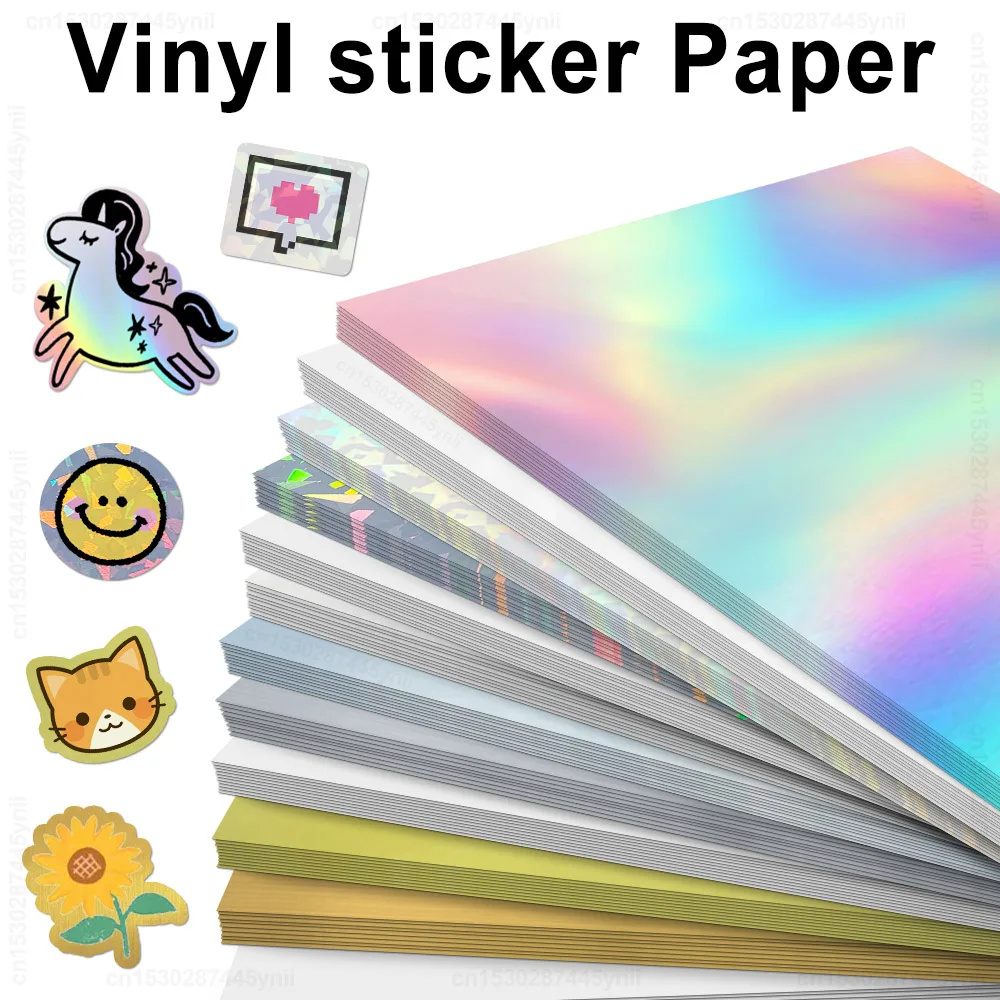 10 Sheets Printable Vinyl Sticker Paper Waterproof A4 Transparent Copy Paper For Inkjet Printer Diy Self-Adhesive Label Stickers - Aliexpress throughout Waterproof Printable Paper