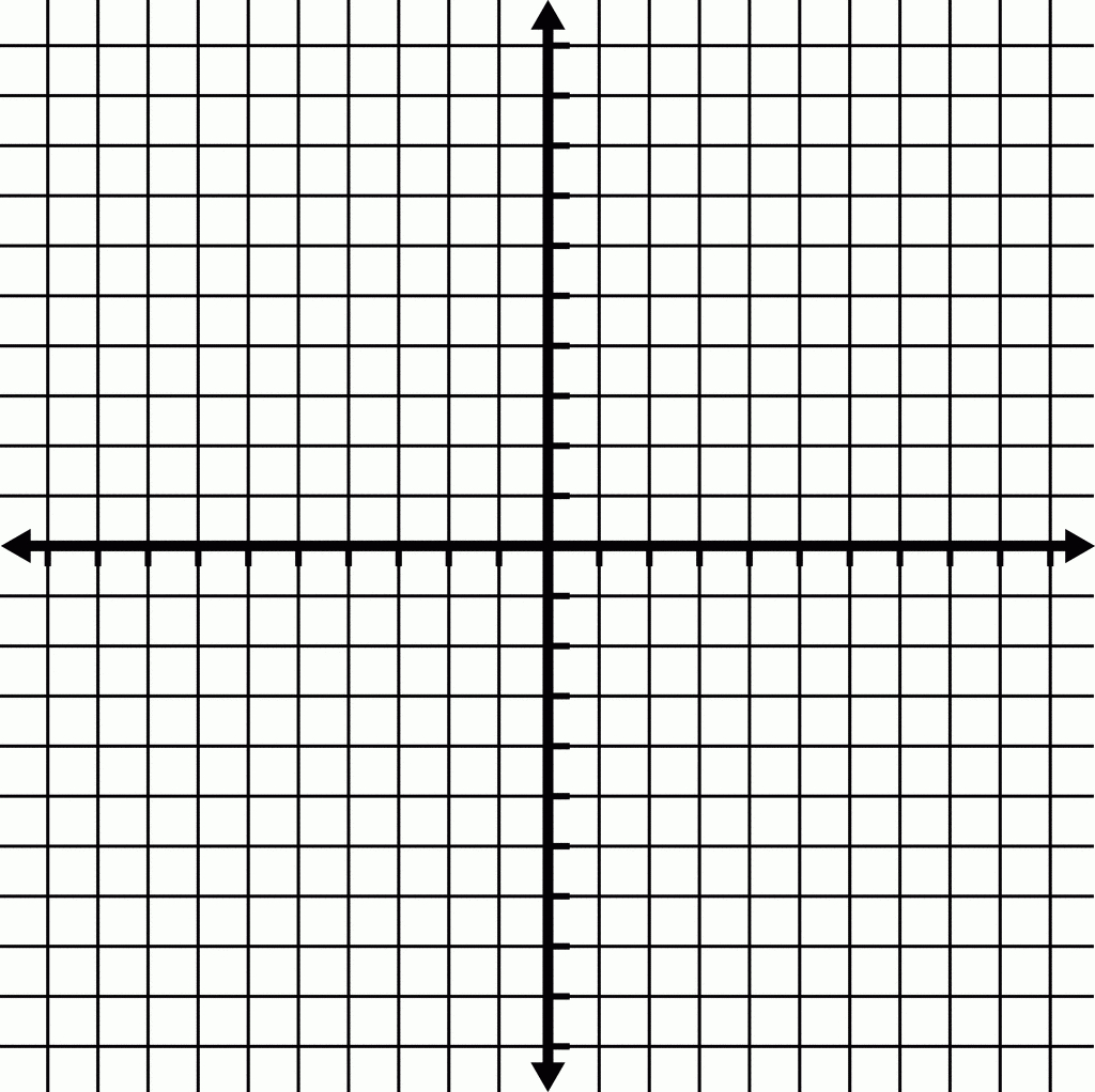 10 To 10 Coordinate Grid With Grid Lines Shown, But No Labels inside Graph Paper Printable With Blank Labels
