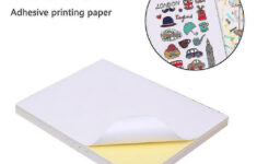 100Pcs Waterproof Vinyl Sticker Paper, Glossy Vinyl Sticker Paper,  Printable Vinyl Sticker Paper For Inkjet Printer, Matte White with Printable Vinyl Sticker Paper Waterproof