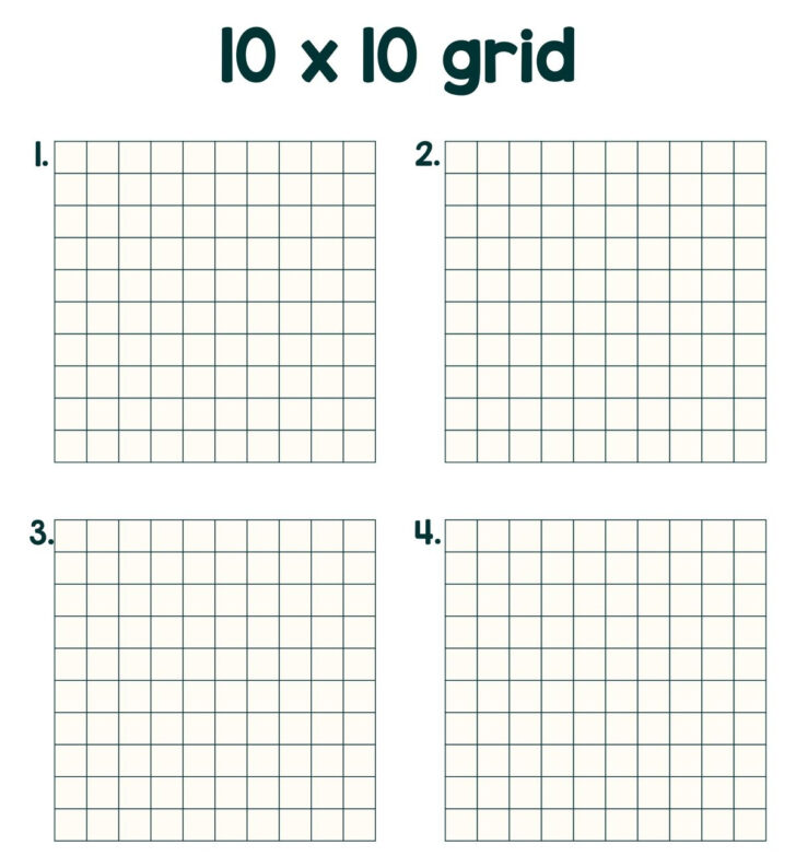 10 By 10 Grid Paper Printable