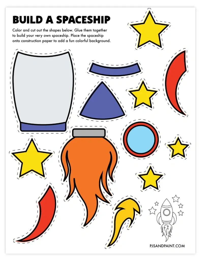 102 Free Printable &amp;quot;Build Your Own&amp;quot; Crafts - Pjs And Paint for Printable Paper Activity
