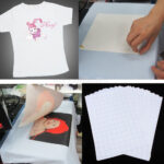 10Pcs T Shirt Print Iron On Heat Transfer Paper Sheets For Dark Regarding T Shirt Printable Paper