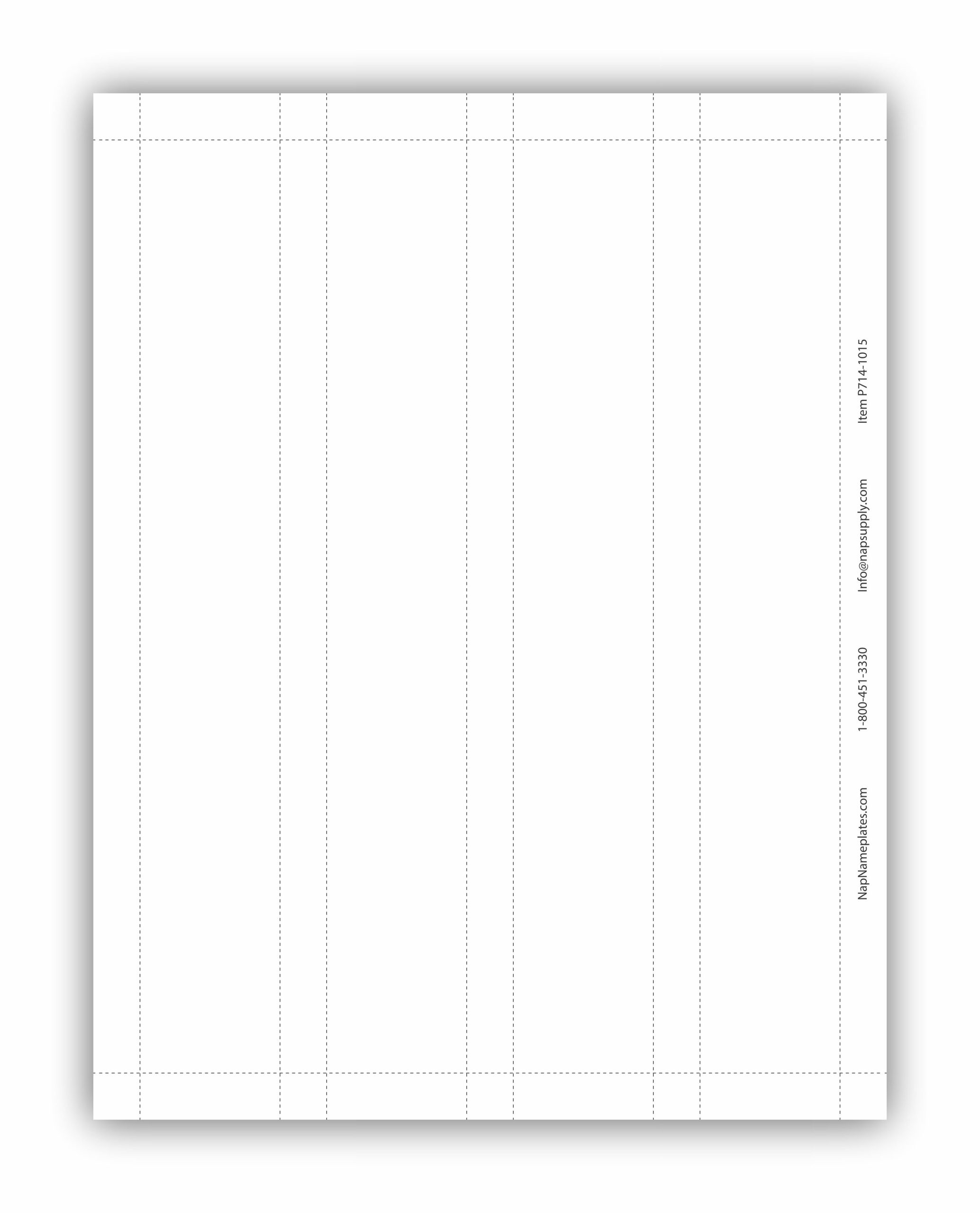 10X1.5 Printable Paper Name Plates For Offices - Napnameplates pertaining to Printable Paper Name Plate Template