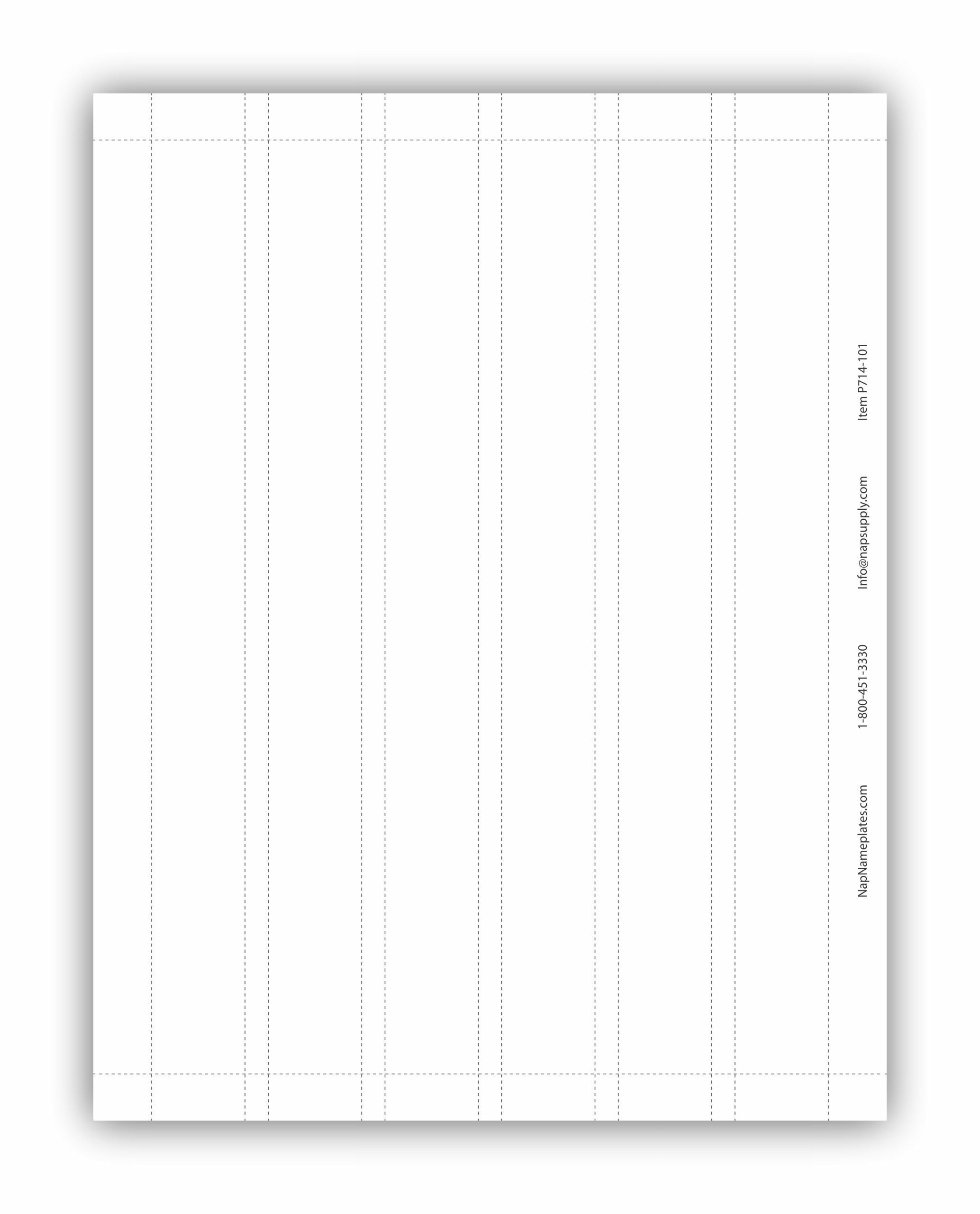 10X1 Printable Paper Name Plates For Offices - Napnameplates inside Printable Paper Plates