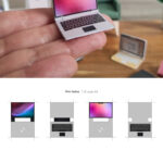 1:12 Scale Printable Dollhouse Laptop Intended For Printable Paper Computer