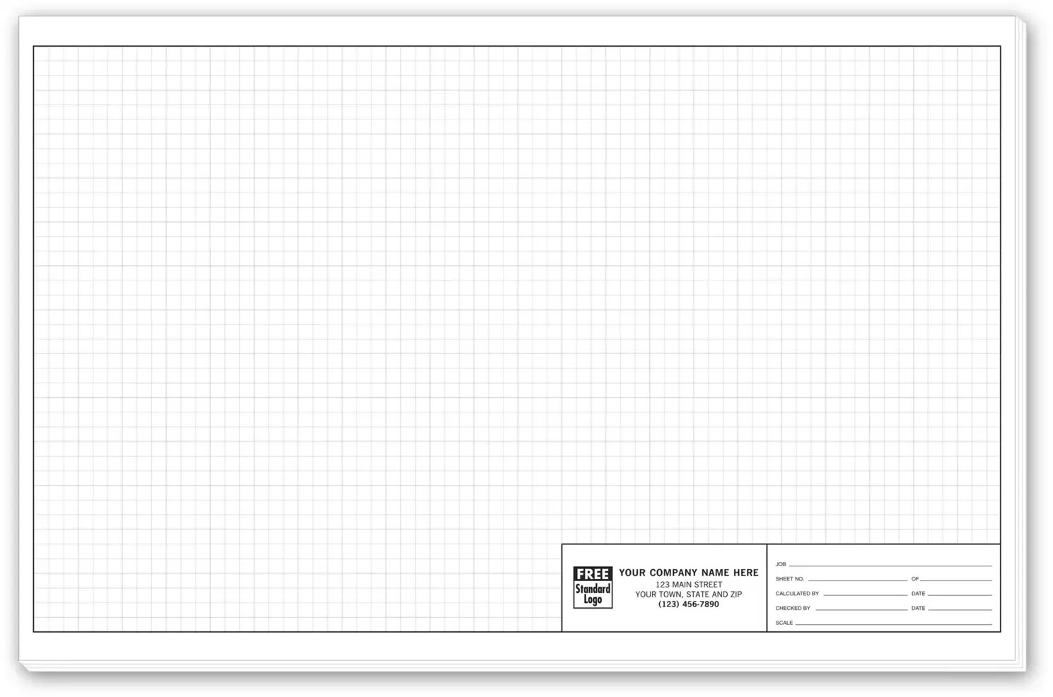 11X17 Graph Pads with 1/4 Inch Graph Paper 11x17 Printable