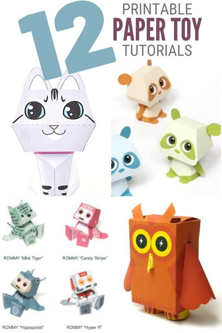 12 Easy Paper Toys To Print, Cut, And Assemble with regard to Printable Paper Toy