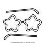 12 Glasses Templates (Sunglasses And Eyeglasses)   Cassie Smallwood Within Printable Paper Glasses
