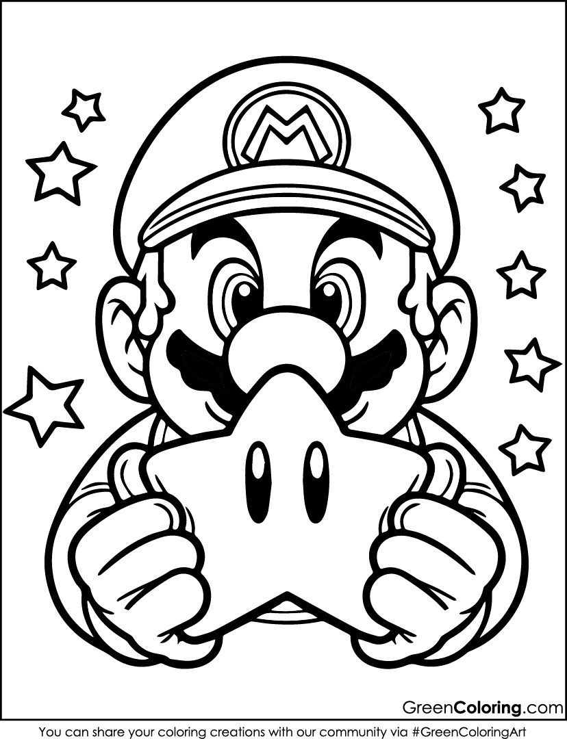 12 Must-Have Super Mario Coloring Pages, Free Printable Pdfs within Printable Paper Mario Coloring Pages