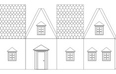 12 Paper Houses Ideas | Paper Houses, Coloring Pages, Paper House with Printable Paper House Craft