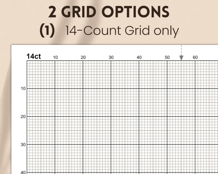 14 Count Printable 14 Count Cross Stitch Graph Paper