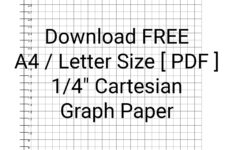 14 Free Printable Graph Paper Templates [ Pdf ] intended for Printable Graph Paper 1/4 Inch Free