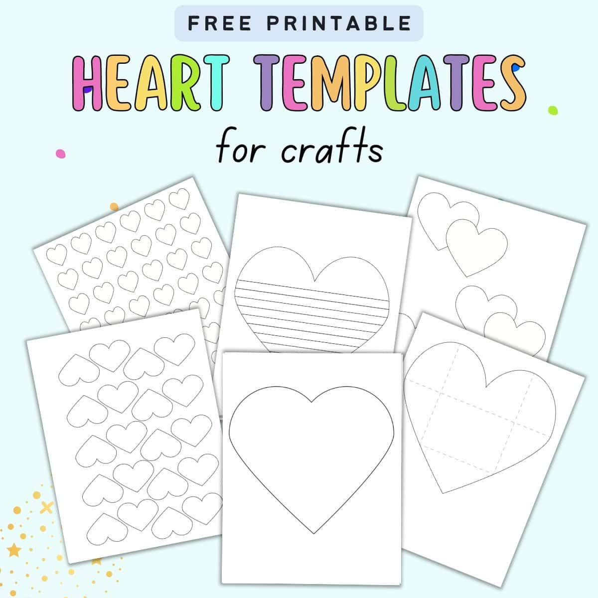 15+ Heart Template Printables - Free Heart Stencils And Patterns in Printable Paper Stencils