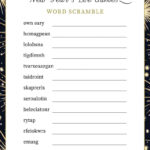 18 Free Printable Adults New Year'S Eve Party Games & Activities Inside Free Printable Paper Games For Adults