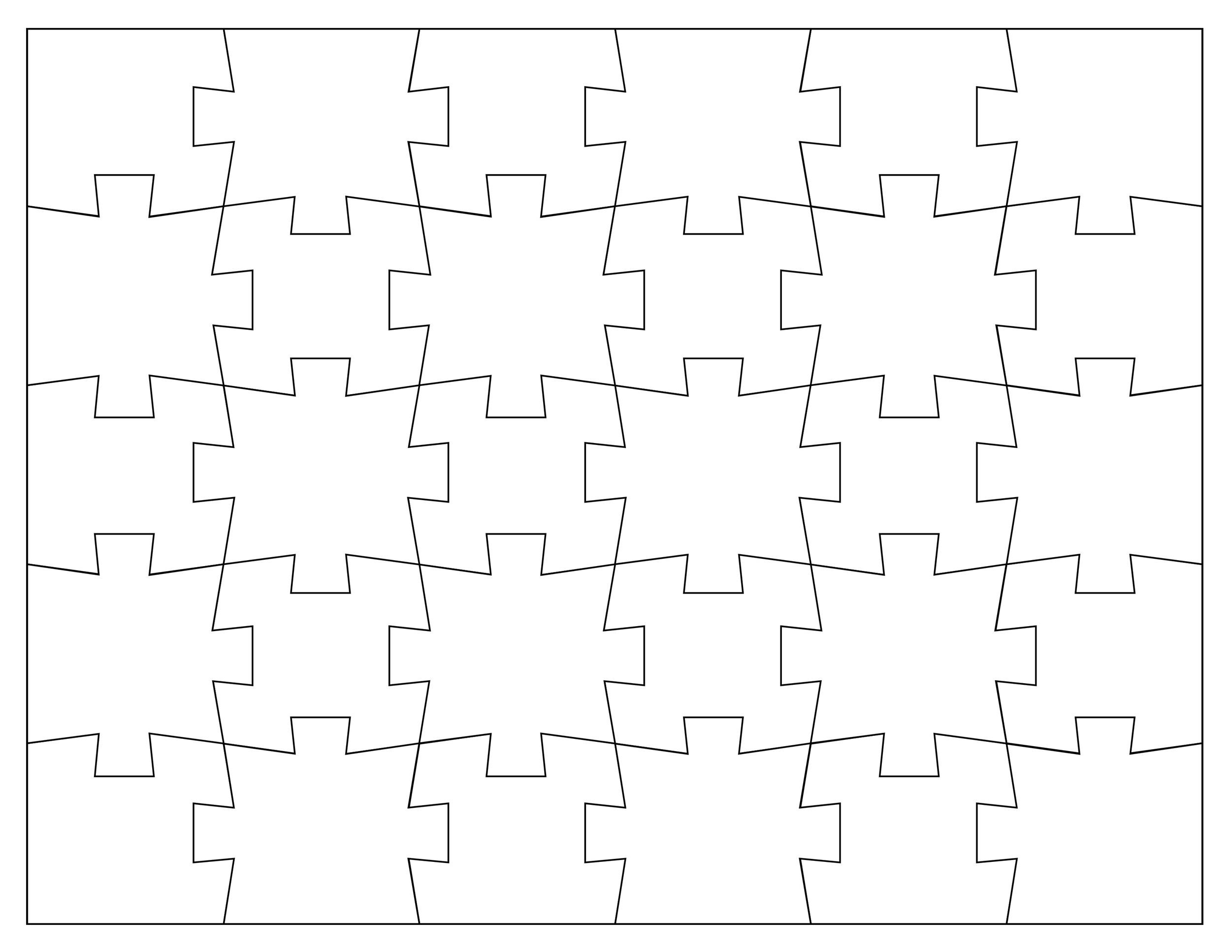 19 Printable Puzzle Piece Templates ᐅ Templatelab regarding Printable Paper Puzzles