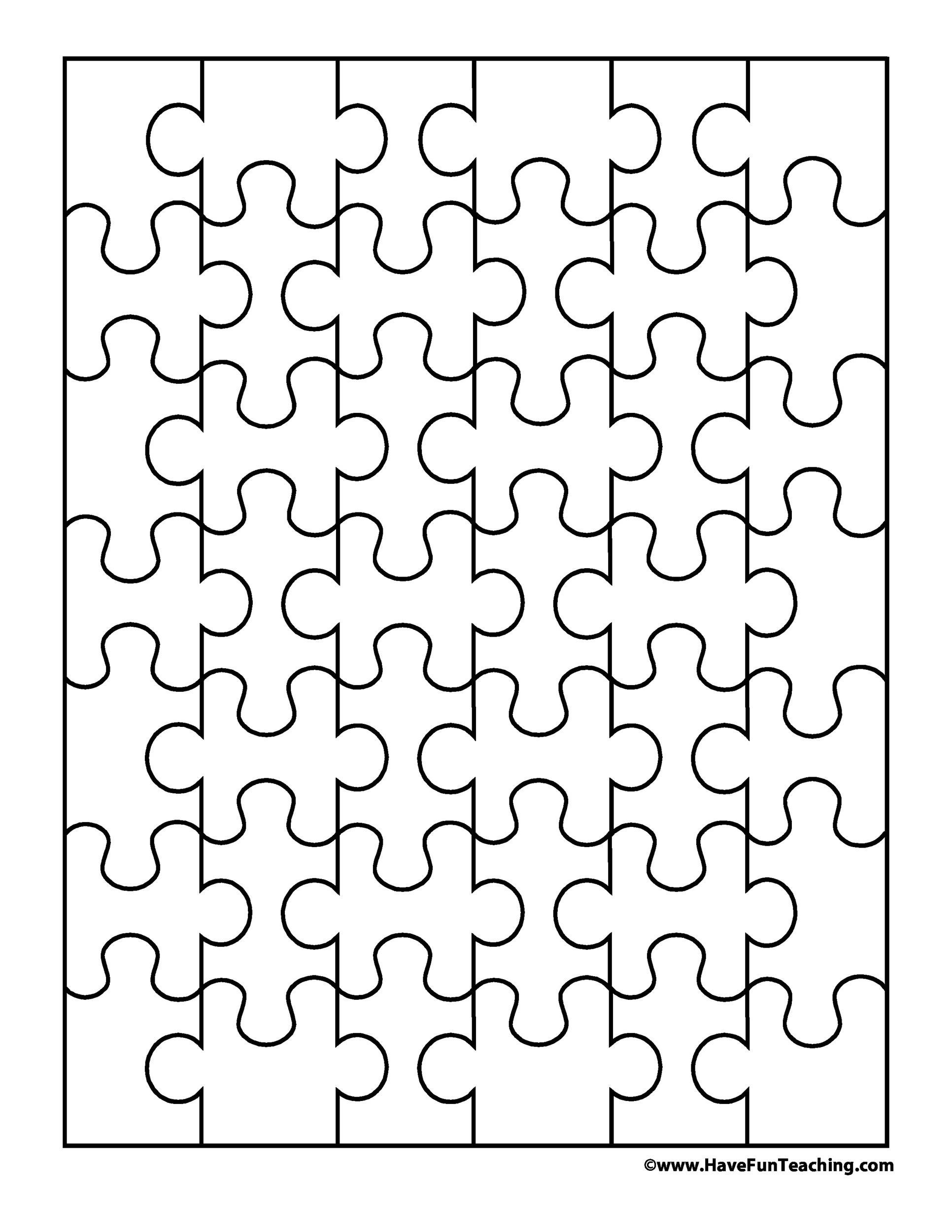 19 Printable Puzzle Piece Templates ᐅ Templatelab throughout Printable Paper Puzzle