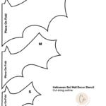 $2 Halloween Bat Wall Decor   Dollar Store Diy In Printable Paper Bat Template