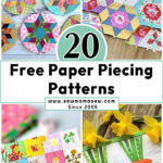 20 Free Paper Piecing Patterns (Epp And Fpp Patterns)   Sew Mama Sew In Free Printable Paper Piecing Patterns