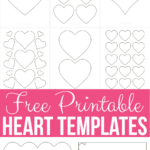 20 Free Printable Heart Templates, Patterns & Stencils Pertaining To Printable Paper With Hearts