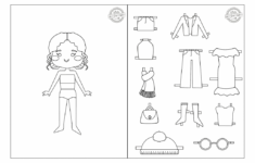 20 Pages Of Paper Dolls To Print, Color, Cut &amp; Play | Kids inside Free Printable Paper Doll Template For Toddlers