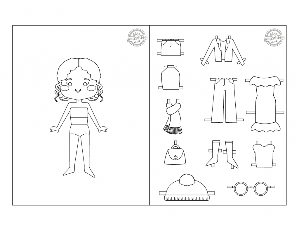 20 Pages Of Paper Dolls To Print, Color, Cut &amp;amp; Play | Kids inside Free Printable Paper Doll Template For Toddlers