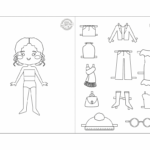 20 Pages Of Paper Dolls To Print, Color, Cut & Play | Kids With Free Printable Paper Dolls Black And White